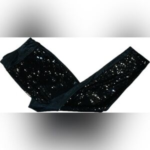 Cato Black Sequined Leggings